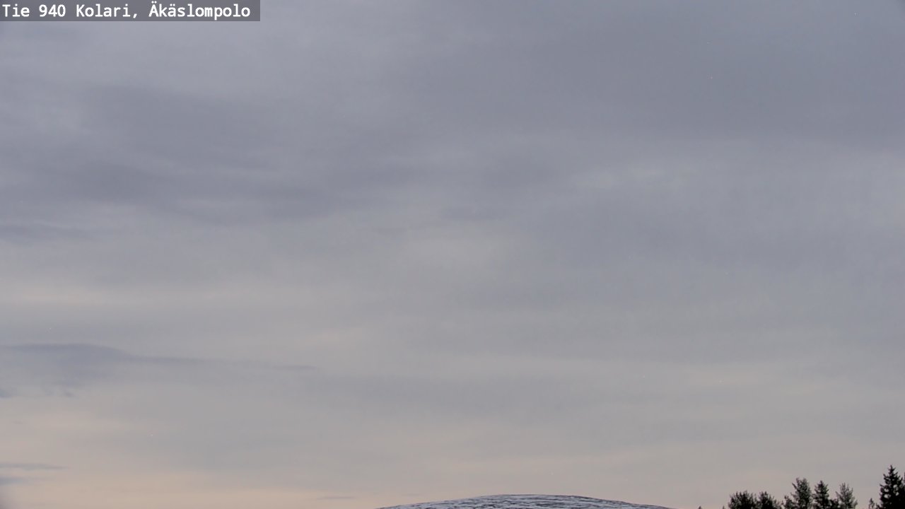 Weather Camera Image Väg 940 Kolari, Äkäslompolo, Kolari, Lappi