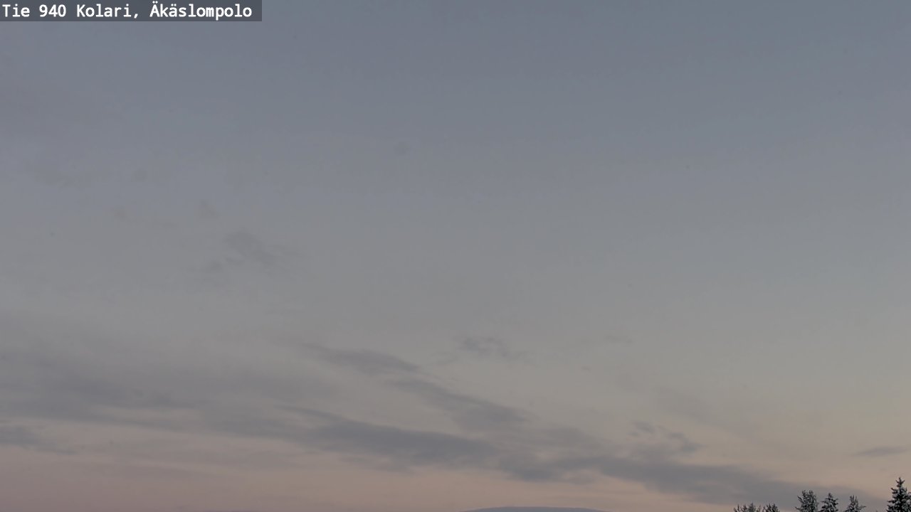 Weather Camera Image Väg 940 Kolari, Äkäslompolo, Kolari, Lappi