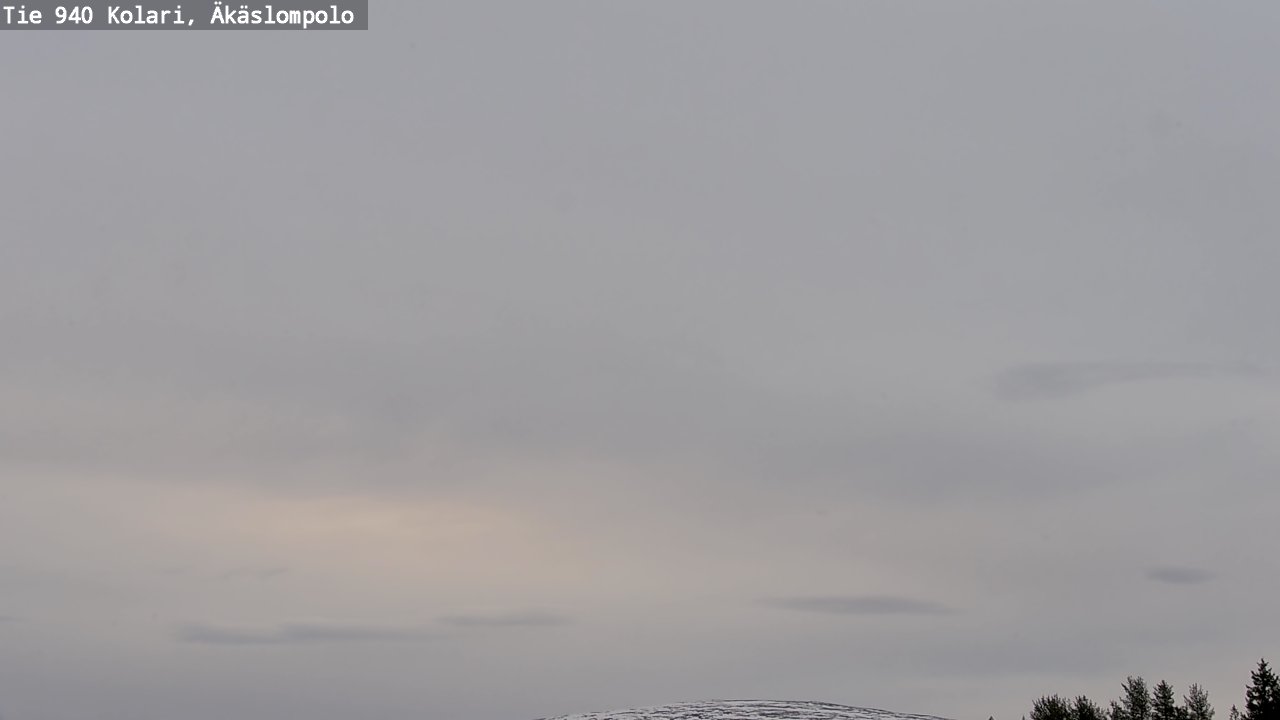 Weather Camera Image Väg 940 Kolari, Äkäslompolo, Kolari, Lappi