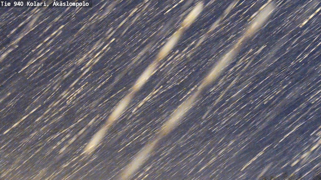 Weather Camera Image Road 940 Kolari, Äkäslompolo, Kolari, Lappi