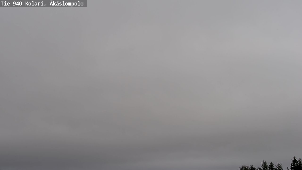 Weather Camera Image Väg 940 Kolari, Äkäslompolo, Kolari, Lappi