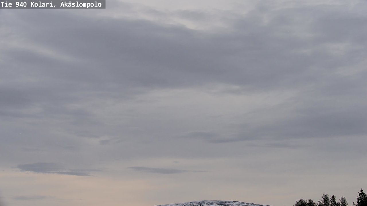 Weather Camera Image Väg 940 Kolari, Äkäslompolo, Kolari, Lappi