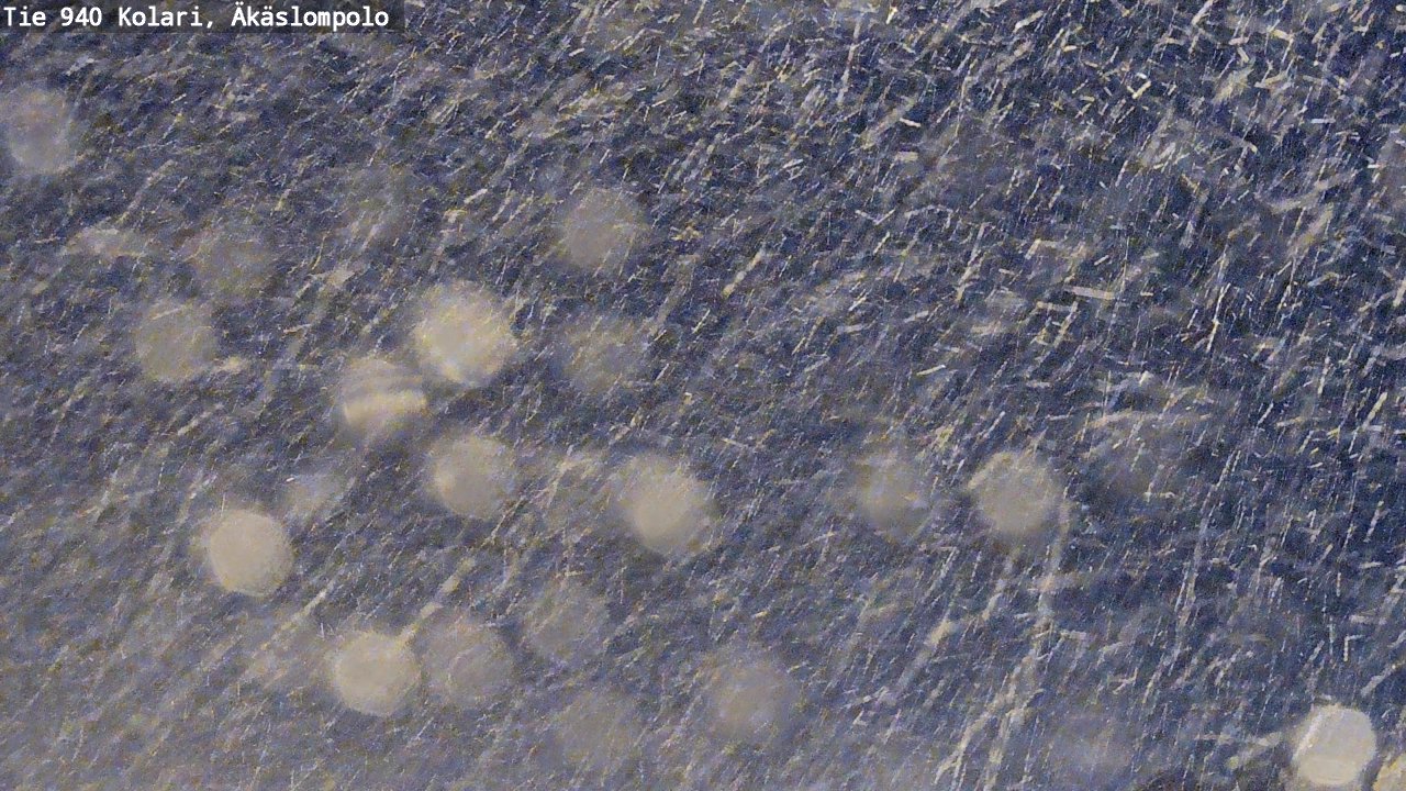 Weather Camera Image Road 940 Kolari, Äkäslompolo, Kolari, Lappi