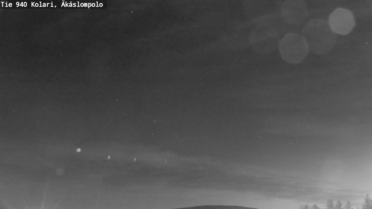 Weather Camera Image Väg 940 Kolari, Äkäslompolo, Kolari, Lappi