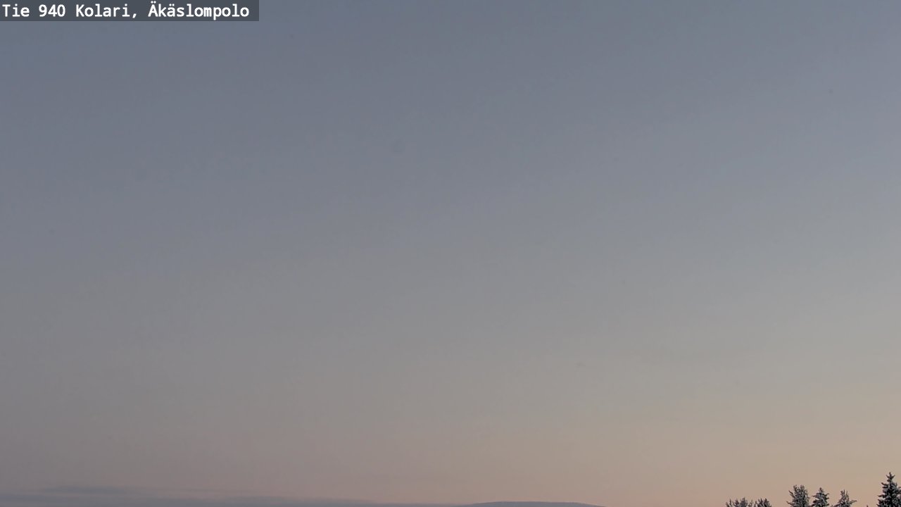 Weather Camera Image Väg 940 Kolari, Äkäslompolo, Kolari, Lappi