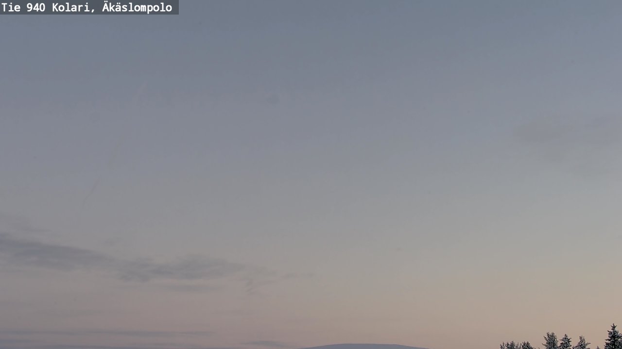 Weather Camera Image Väg 940 Kolari, Äkäslompolo, Kolari, Lappi