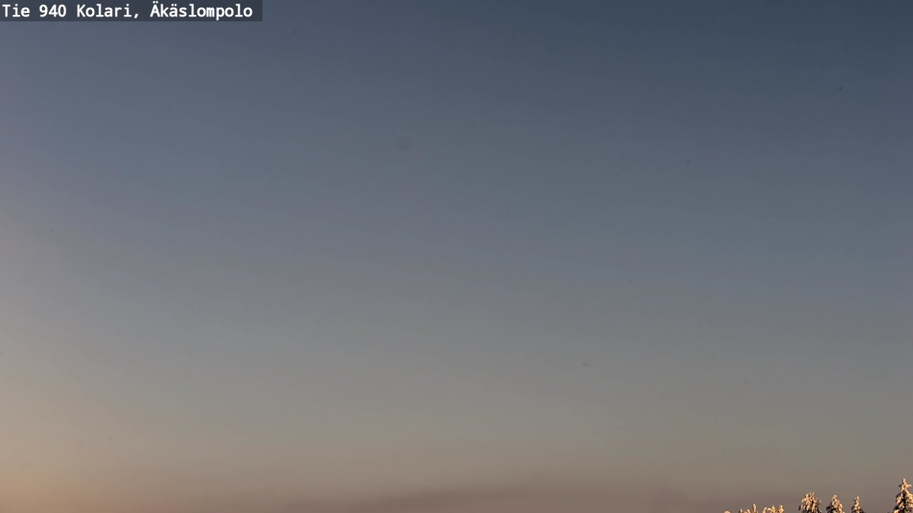 Weather Camera Image Road 940 Kolari, Äkäslompolo, Kolari, Lappi