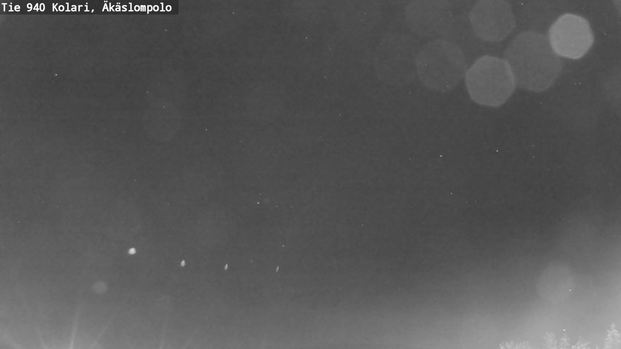 Weather Camera Image Väg 940 Kolari, Äkäslompolo, Kolari, Lappi