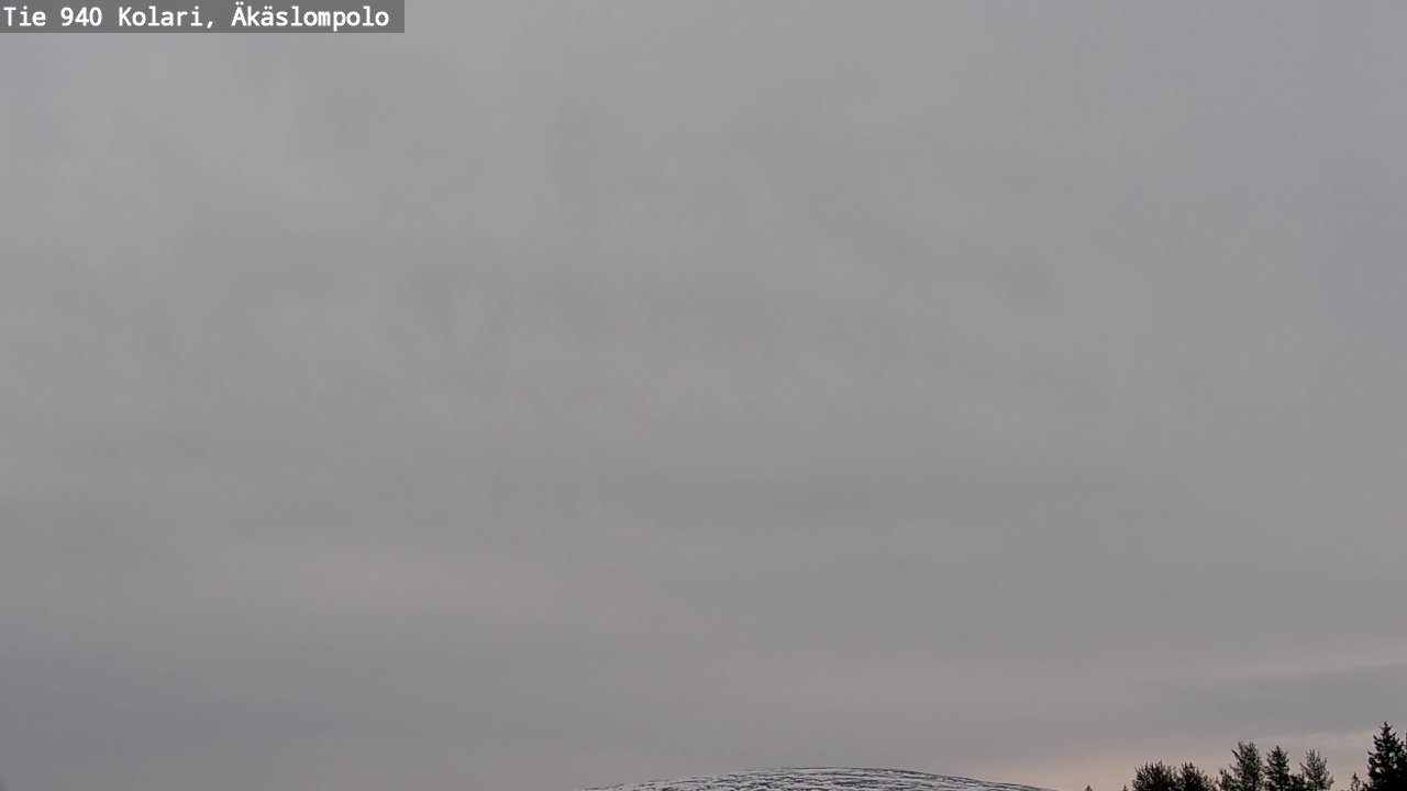 Weather Camera Image Väg 940 Kolari, Äkäslompolo, Kolari, Lappi