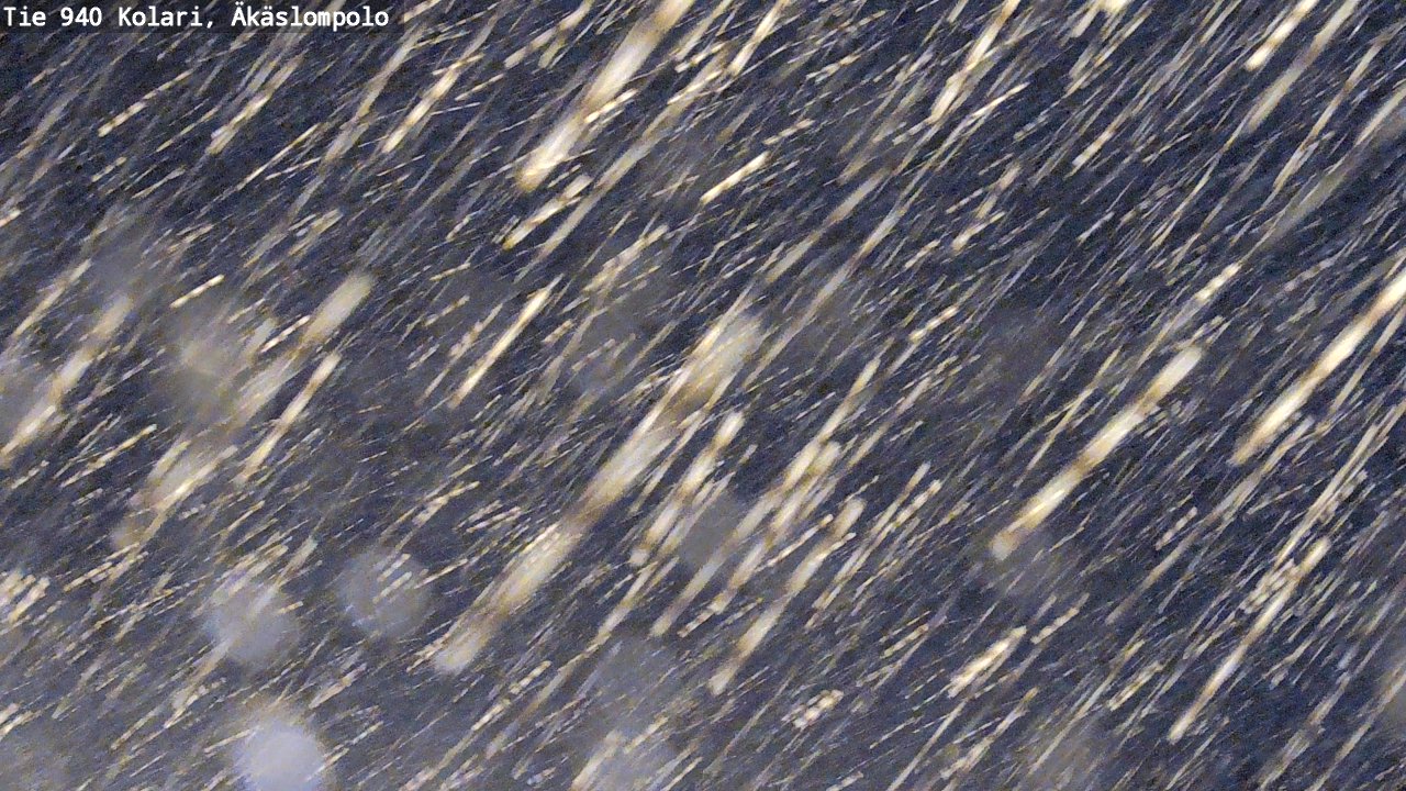 Weather Camera Image Road 940 Kolari, Äkäslompolo, Kolari, Lappi