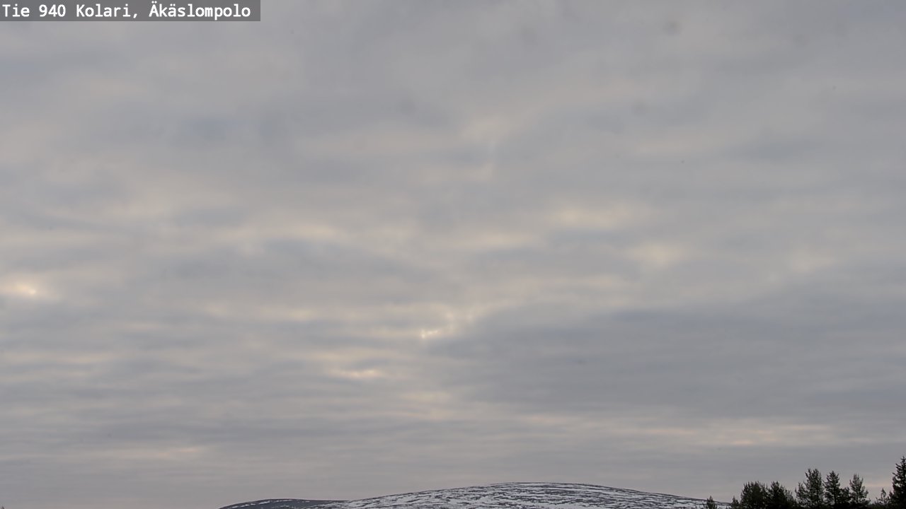 Weather Camera Image Väg 940 Kolari, Äkäslompolo, Kolari, Lappi