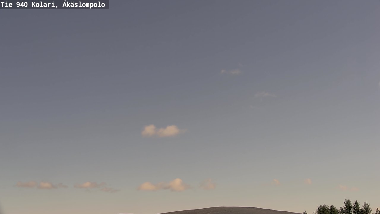 Weather Camera Image Väg 940 Kolari, Äkäslompolo, Kolari, Lappi