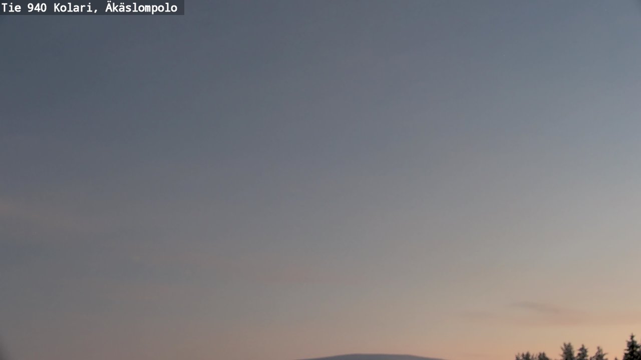 Weather Camera Image Väg 940 Kolari, Äkäslompolo, Kolari, Lappi