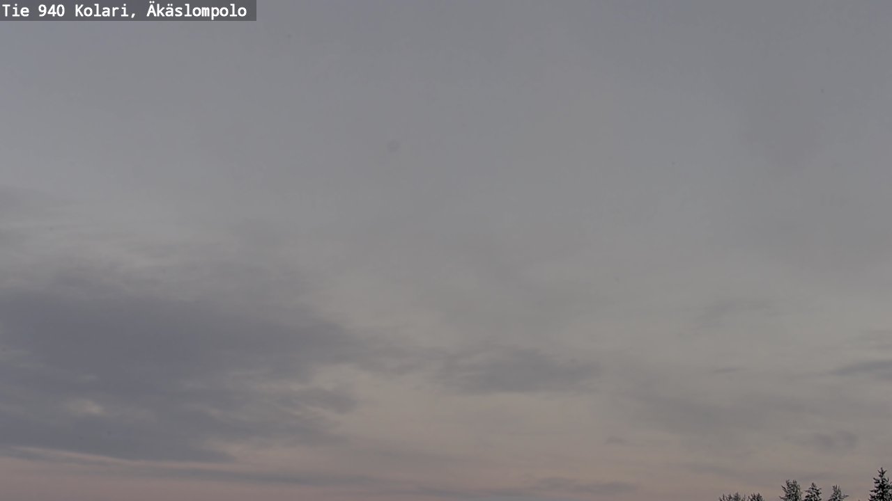 Weather Camera Image Väg 940 Kolari, Äkäslompolo, Kolari, Lappi