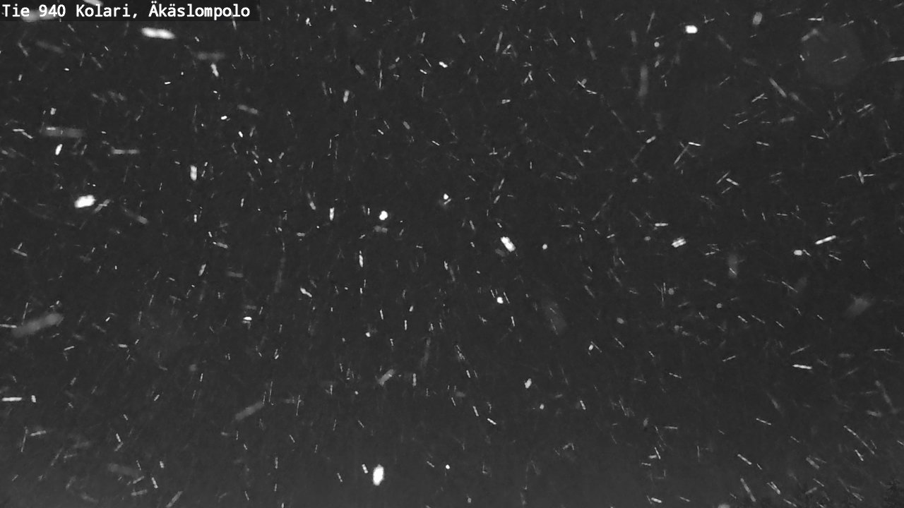 Weather Camera Image Road 940 Kolari, Äkäslompolo, Kolari, Lappi