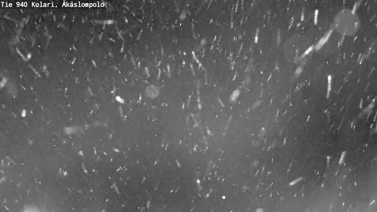 Weather Camera Image Road 940 Kolari, Äkäslompolo, Kolari, Lappi