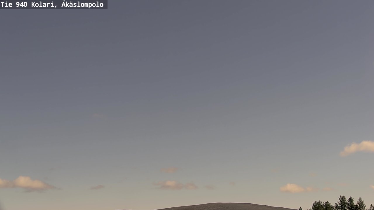 Weather Camera Image Väg 940 Kolari, Äkäslompolo, Kolari, Lappi