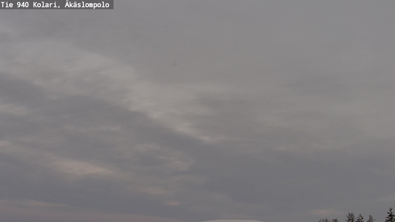 Weather Camera Image Väg 940 Kolari, Äkäslompolo, Kolari, Lappi