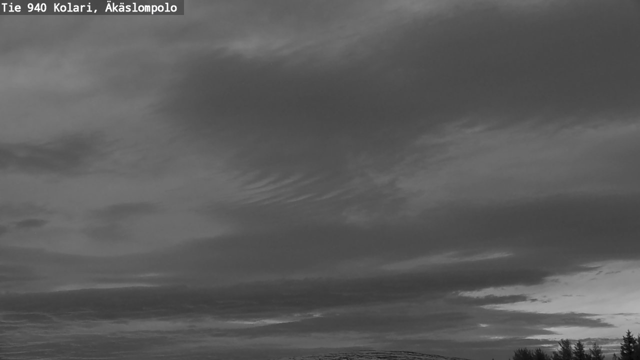 Weather Camera Image Väg 940 Kolari, Äkäslompolo, Kolari, Lappi