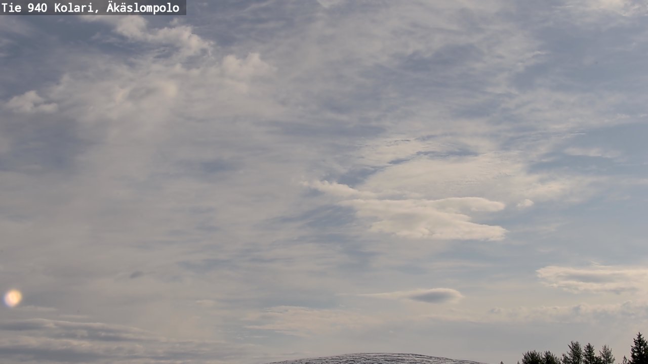 Weather Camera Image Väg 940 Kolari, Äkäslompolo, Kolari, Lappi