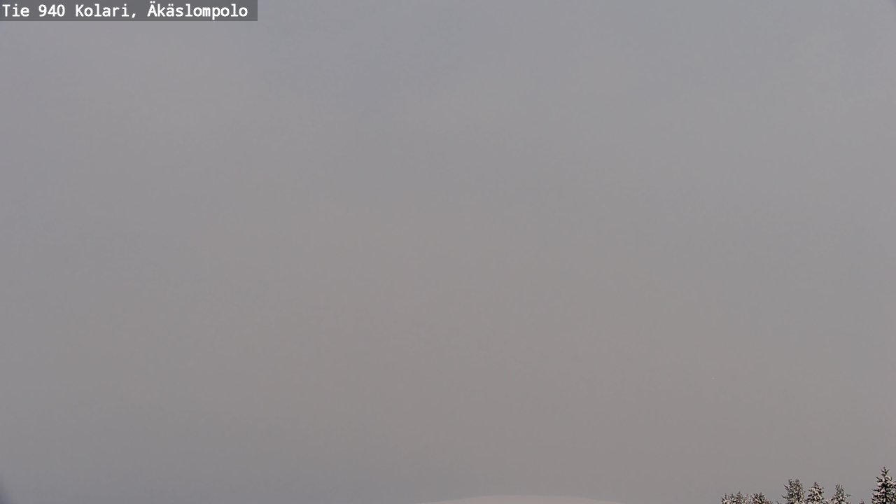 Weather Camera Image Väg 940 Kolari, Äkäslompolo, Kolari, Lappi