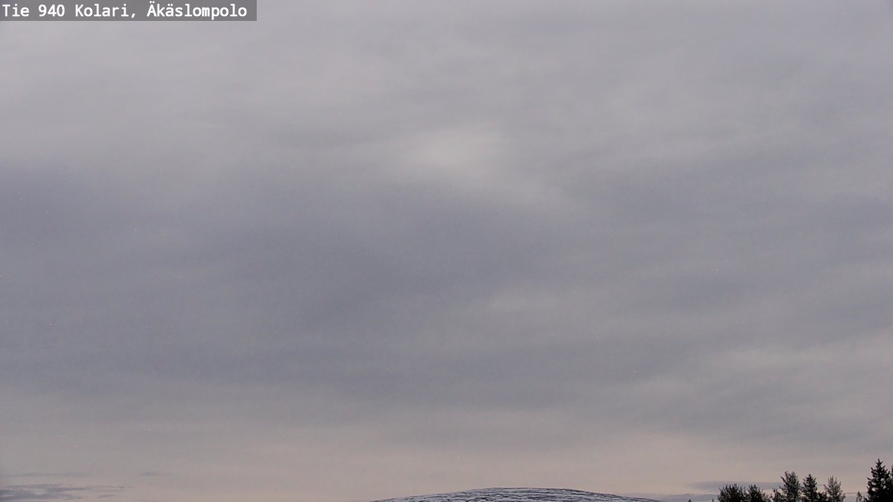 Weather Camera Image Väg 940 Kolari, Äkäslompolo, Kolari, Lappi