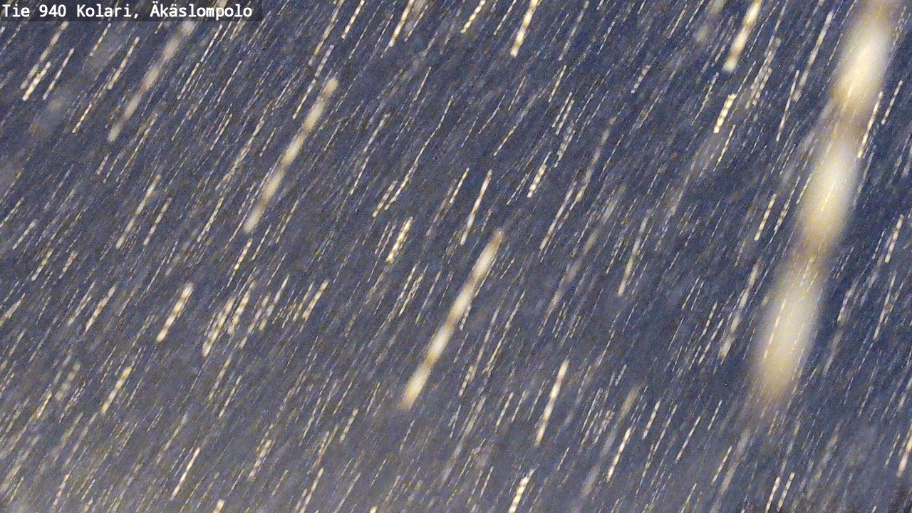 Weather Camera Image Road 940 Kolari, Äkäslompolo, Kolari, Lappi