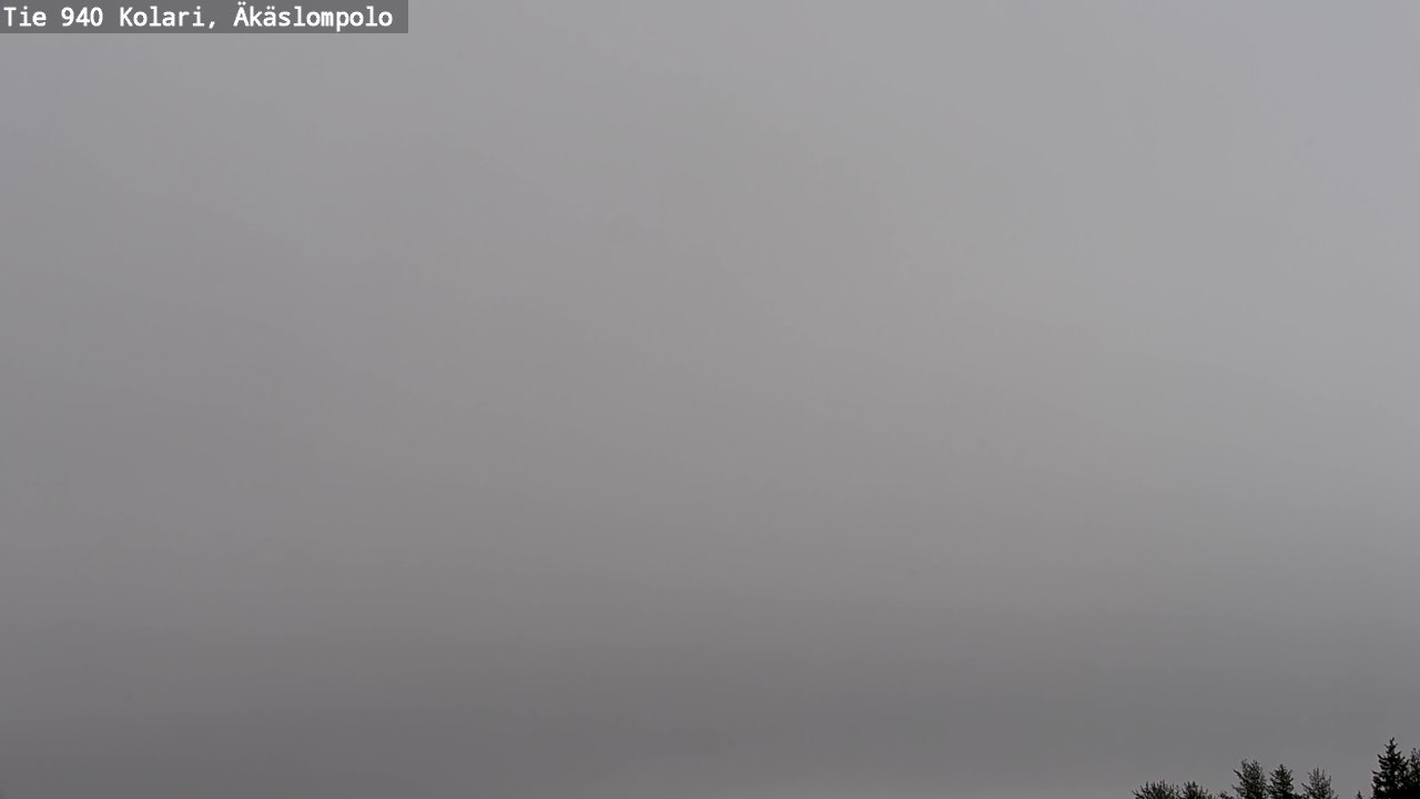 Weather Camera Image Väg 940 Kolari, Äkäslompolo, Kolari, Lappi
