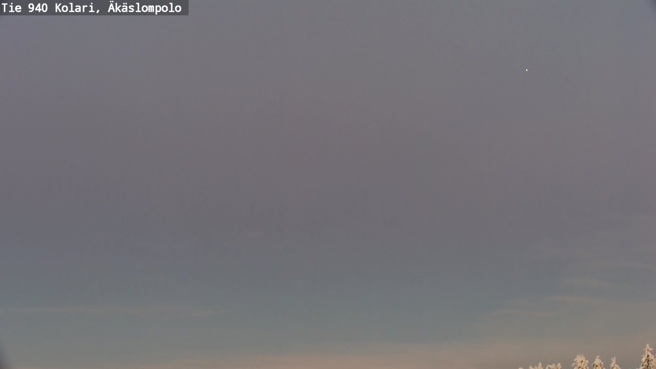 Weather Camera Image Road 940 Kolari, Äkäslompolo, Kolari, Lappi