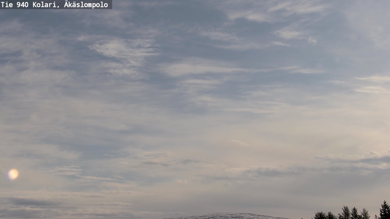 Weather Camera Image Väg 940 Kolari, Äkäslompolo, Kolari, Lappi