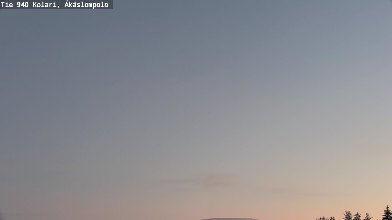 Weather Camera Image Väg 940 Kolari, Äkäslompolo, Kolari, Lappi