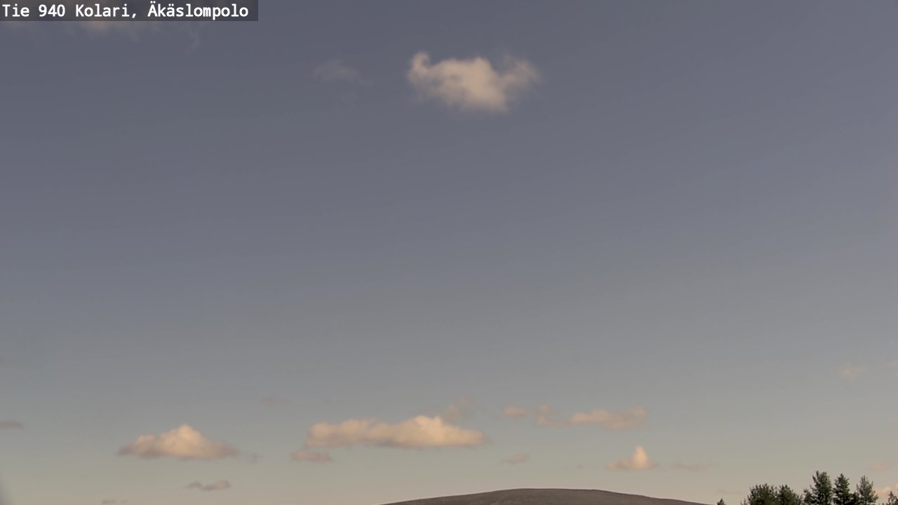 Weather Camera Image Väg 940 Kolari, Äkäslompolo, Kolari, Lappi