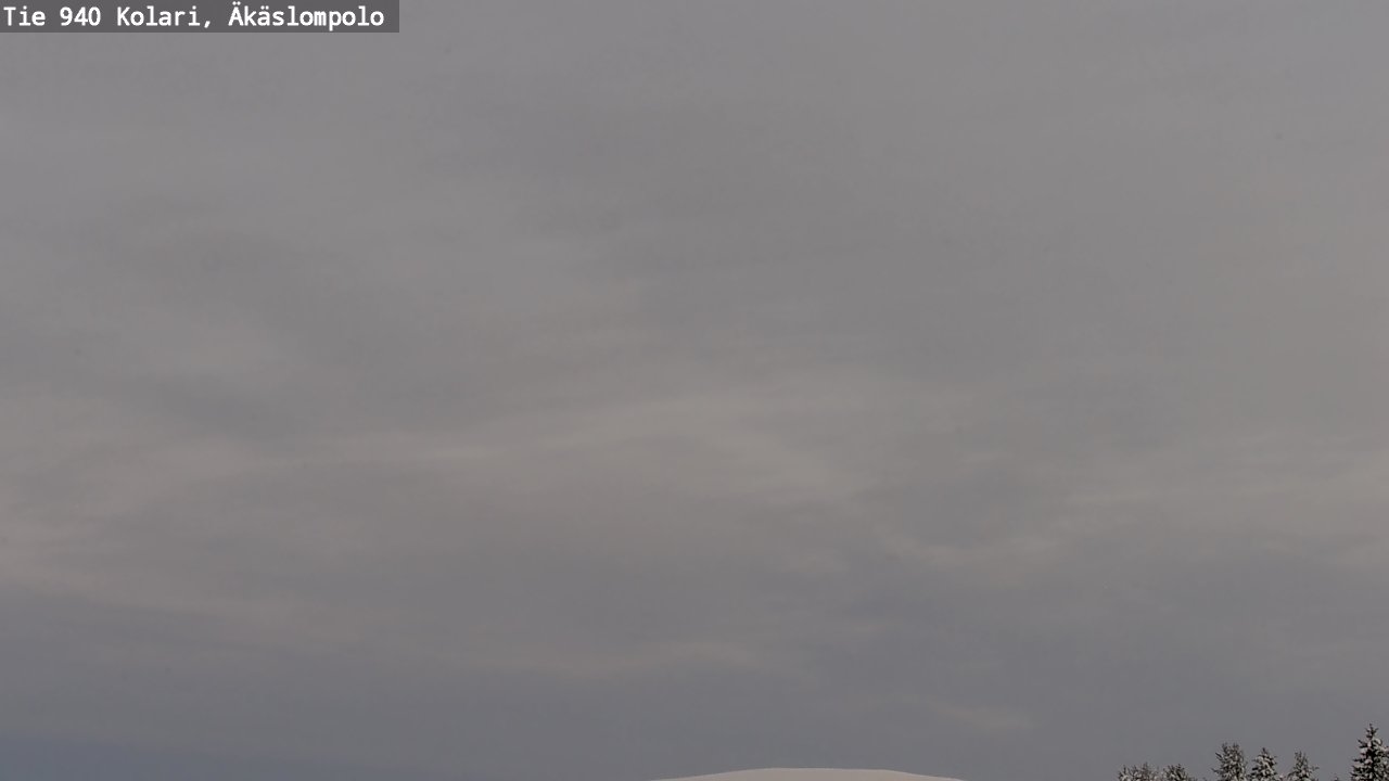 Weather Camera Image Väg 940 Kolari, Äkäslompolo, Kolari, Lappi