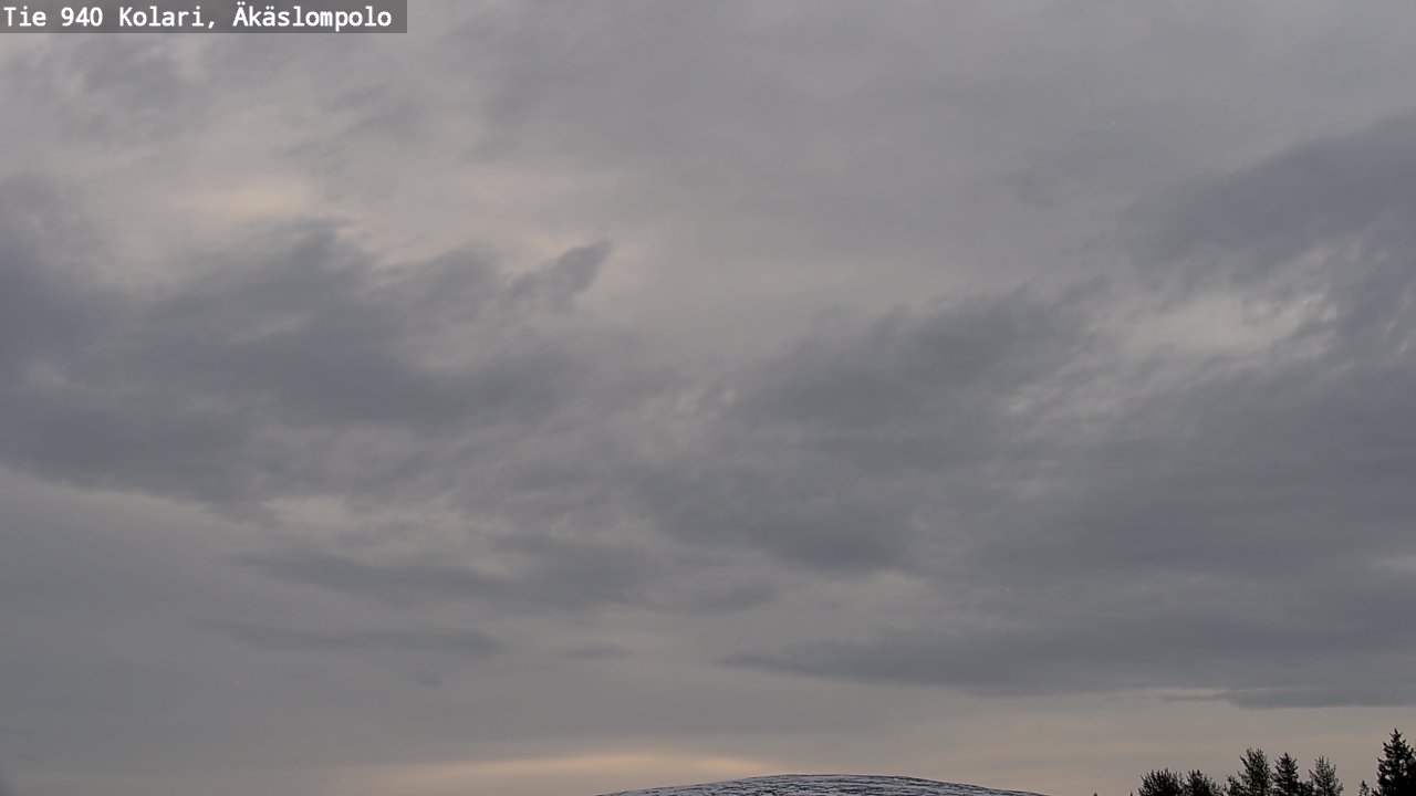 Weather Camera Image Väg 940 Kolari, Äkäslompolo, Kolari, Lappi