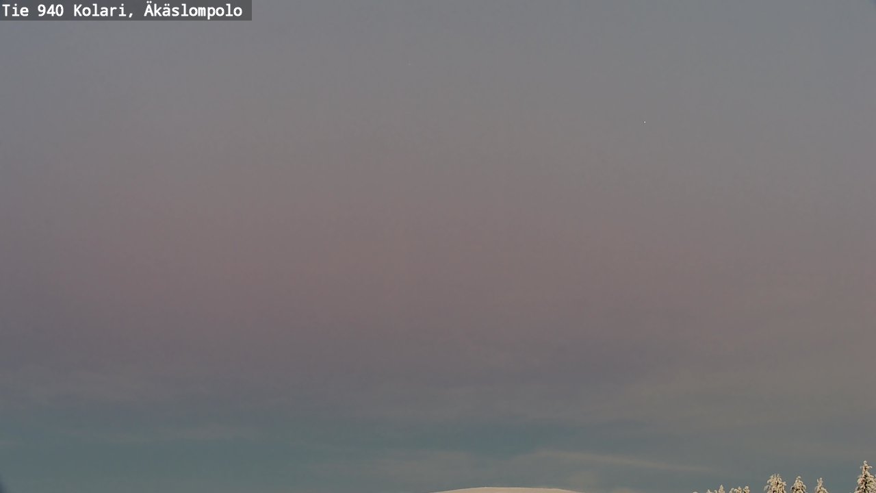 Weather Camera Image Road 940 Kolari, Äkäslompolo, Kolari, Lappi