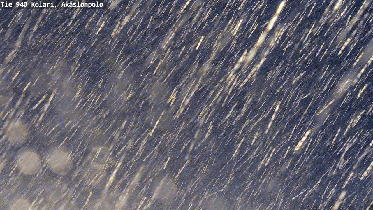 Weather Camera Image Road 940 Kolari, Äkäslompolo, Kolari, Lappi