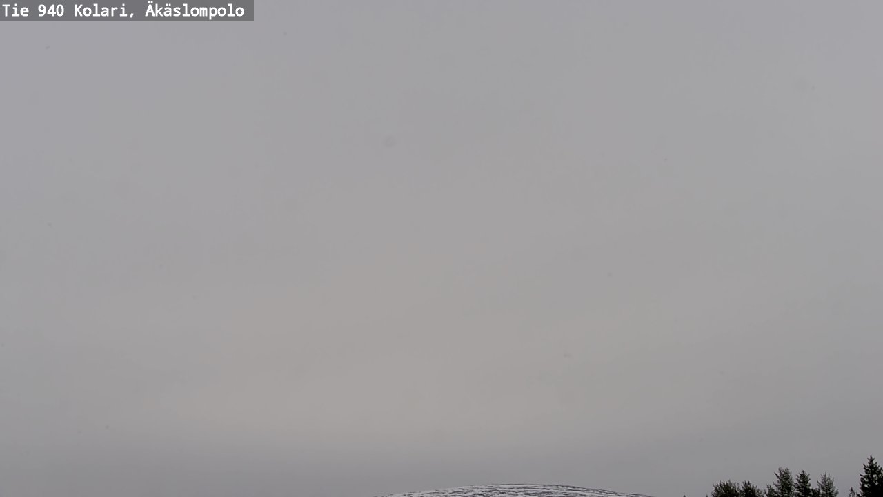 Weather Camera Image Väg 940 Kolari, Äkäslompolo, Kolari, Lappi