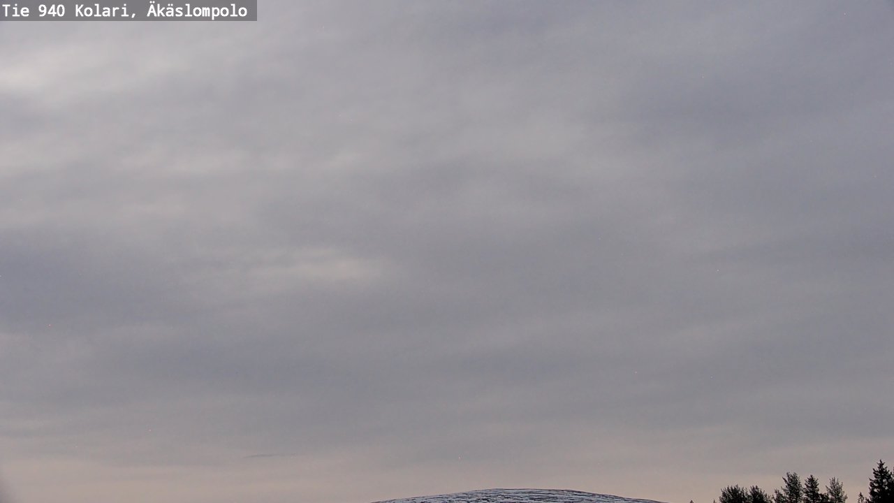 Weather Camera Image Väg 940 Kolari, Äkäslompolo, Kolari, Lappi
