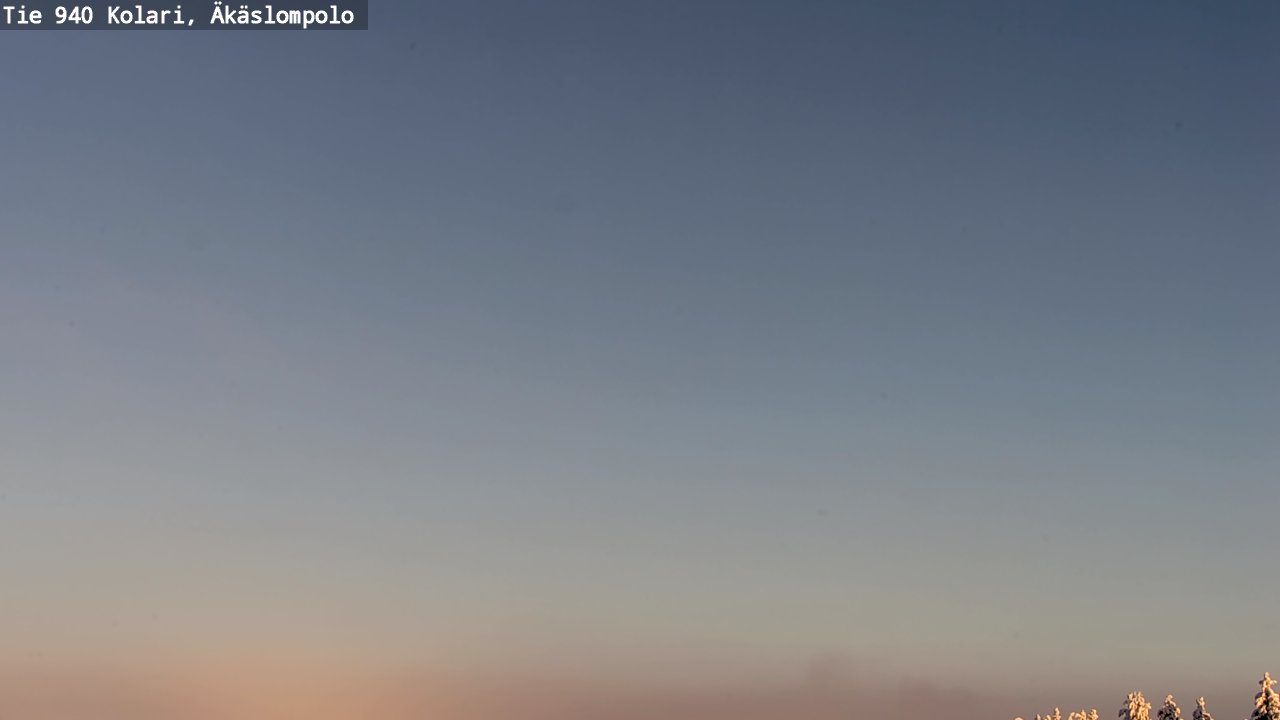 Weather Camera Image Road 940 Kolari, Äkäslompolo, Kolari, Lappi