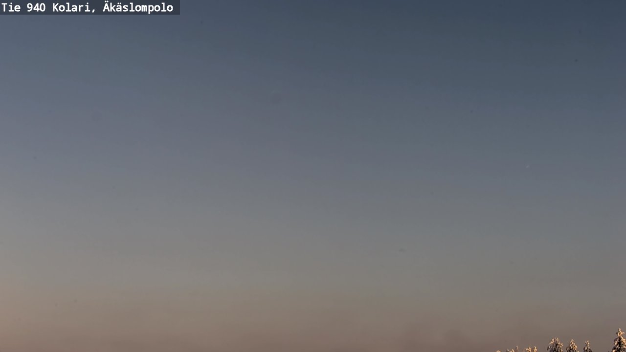 Weather Camera Image Road 940 Kolari, Äkäslompolo, Kolari, Lappi