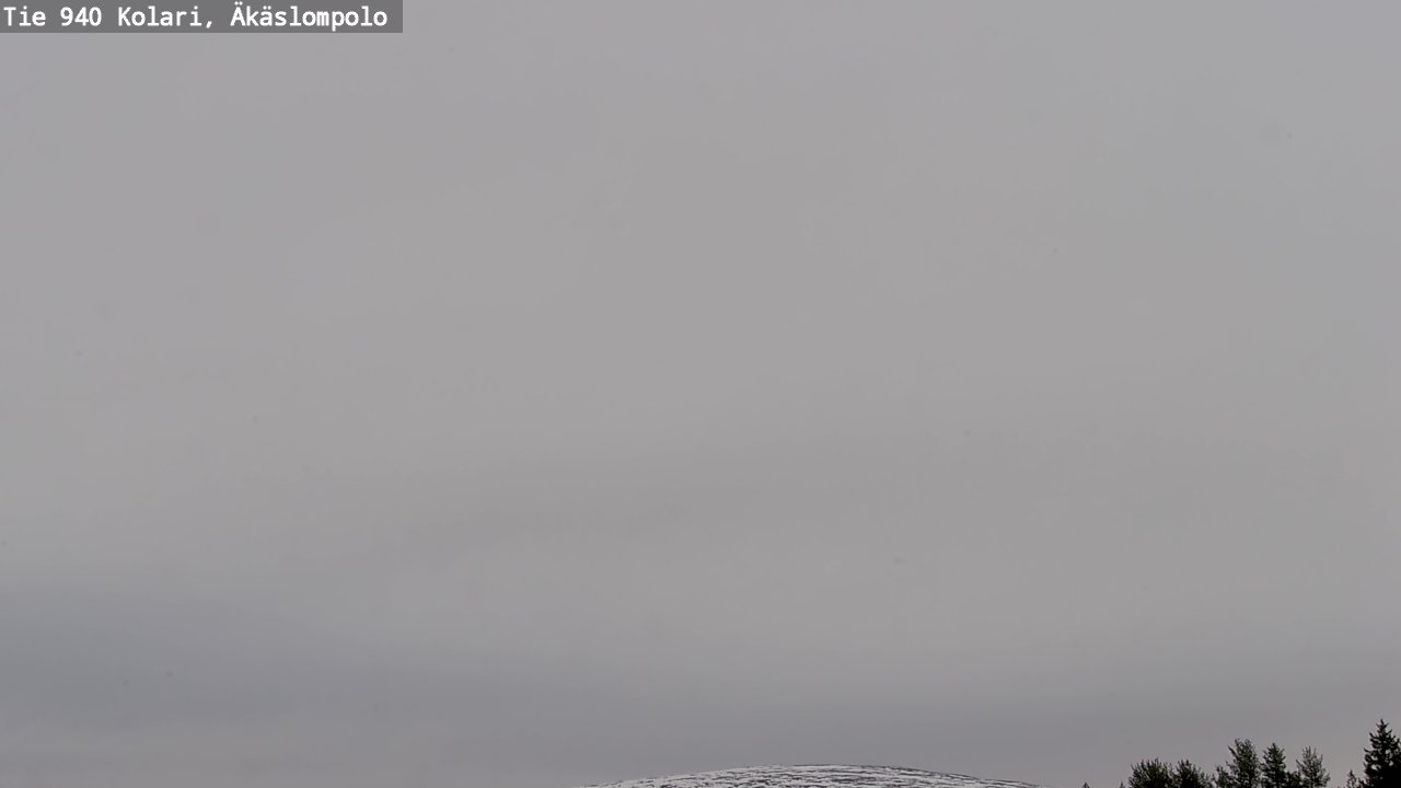 Weather Camera Image Väg 940 Kolari, Äkäslompolo, Kolari, Lappi