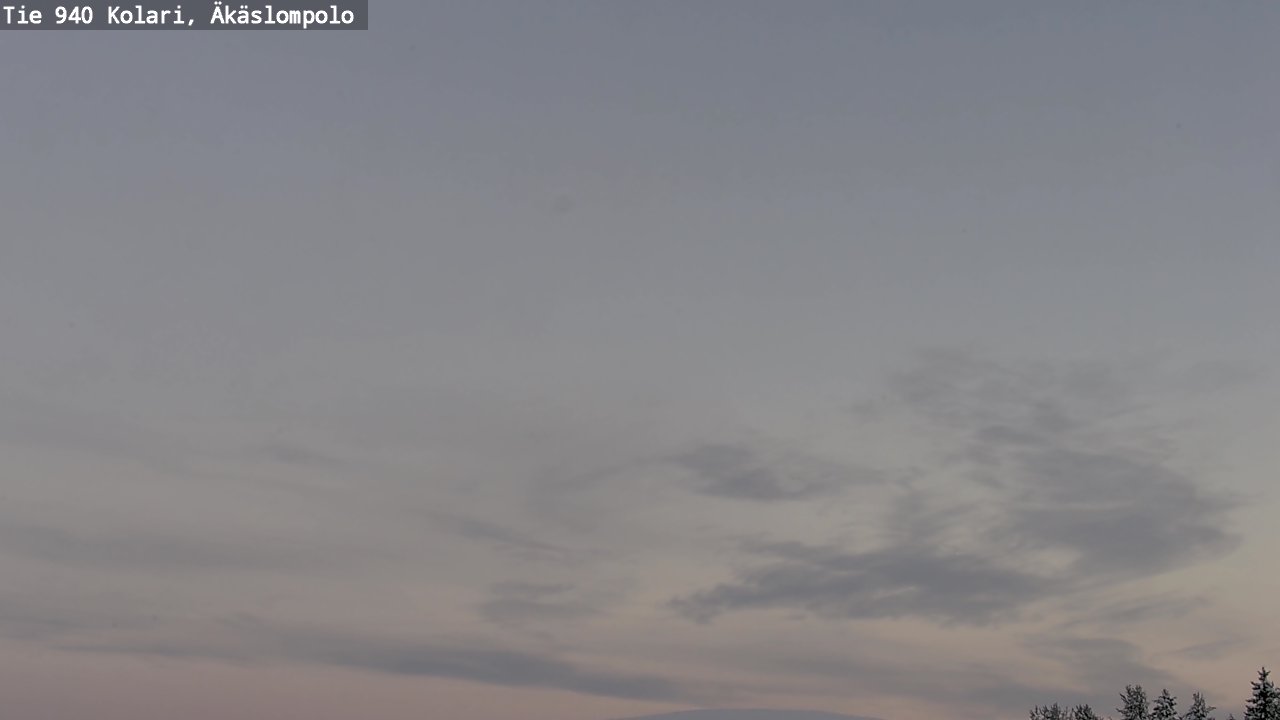 Weather Camera Image Väg 940 Kolari, Äkäslompolo, Kolari, Lappi