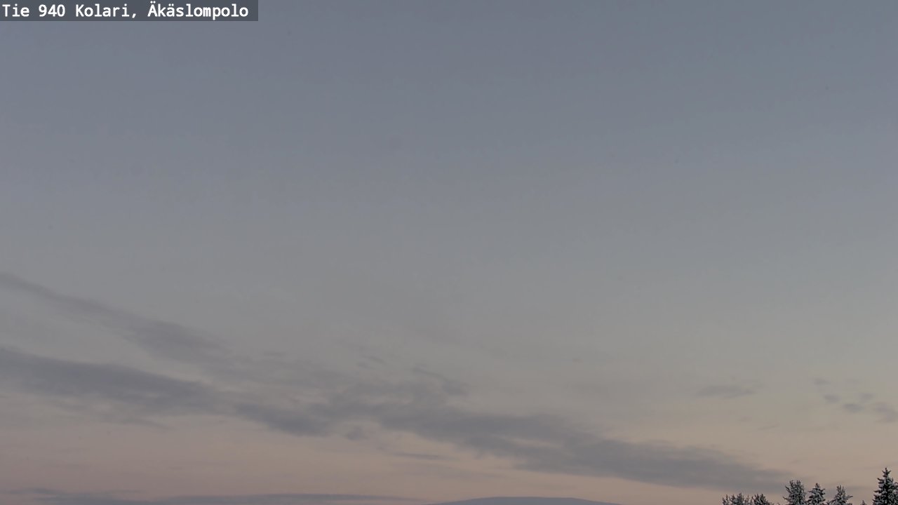 Weather Camera Image Väg 940 Kolari, Äkäslompolo, Kolari, Lappi