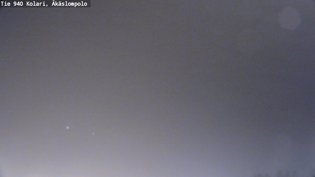 Weather Camera Image Road 940 Kolari, Äkäslompolo, Kolari, Lappi