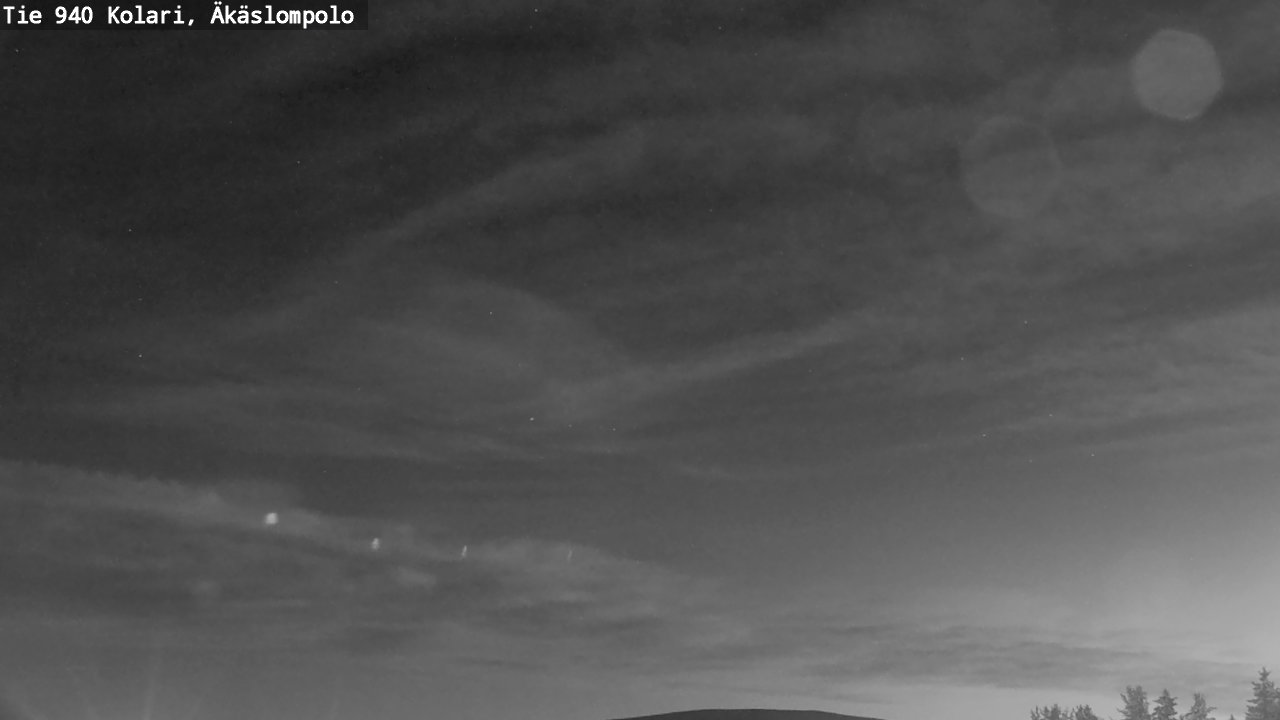 Weather Camera Image Väg 940 Kolari, Äkäslompolo, Kolari, Lappi