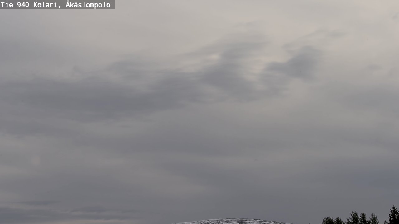 Weather Camera Image Väg 940 Kolari, Äkäslompolo, Kolari, Lappi