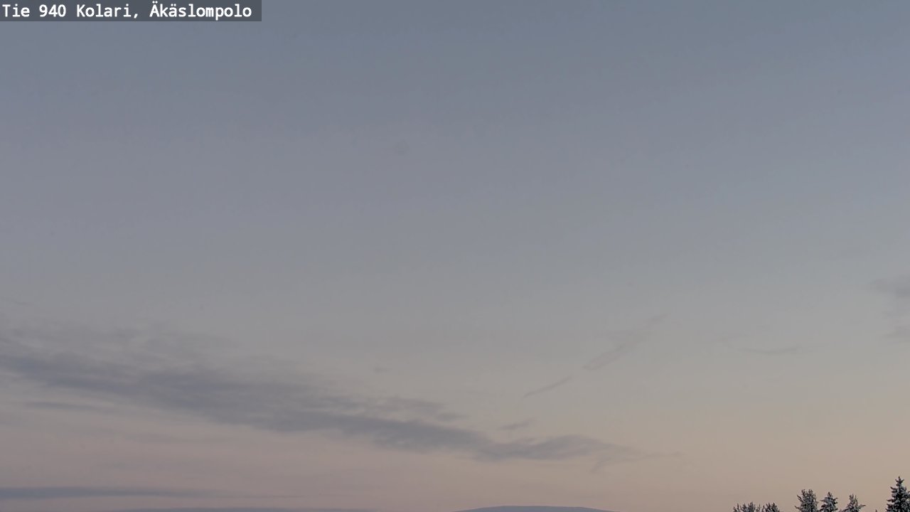 Weather Camera Image Väg 940 Kolari, Äkäslompolo, Kolari, Lappi