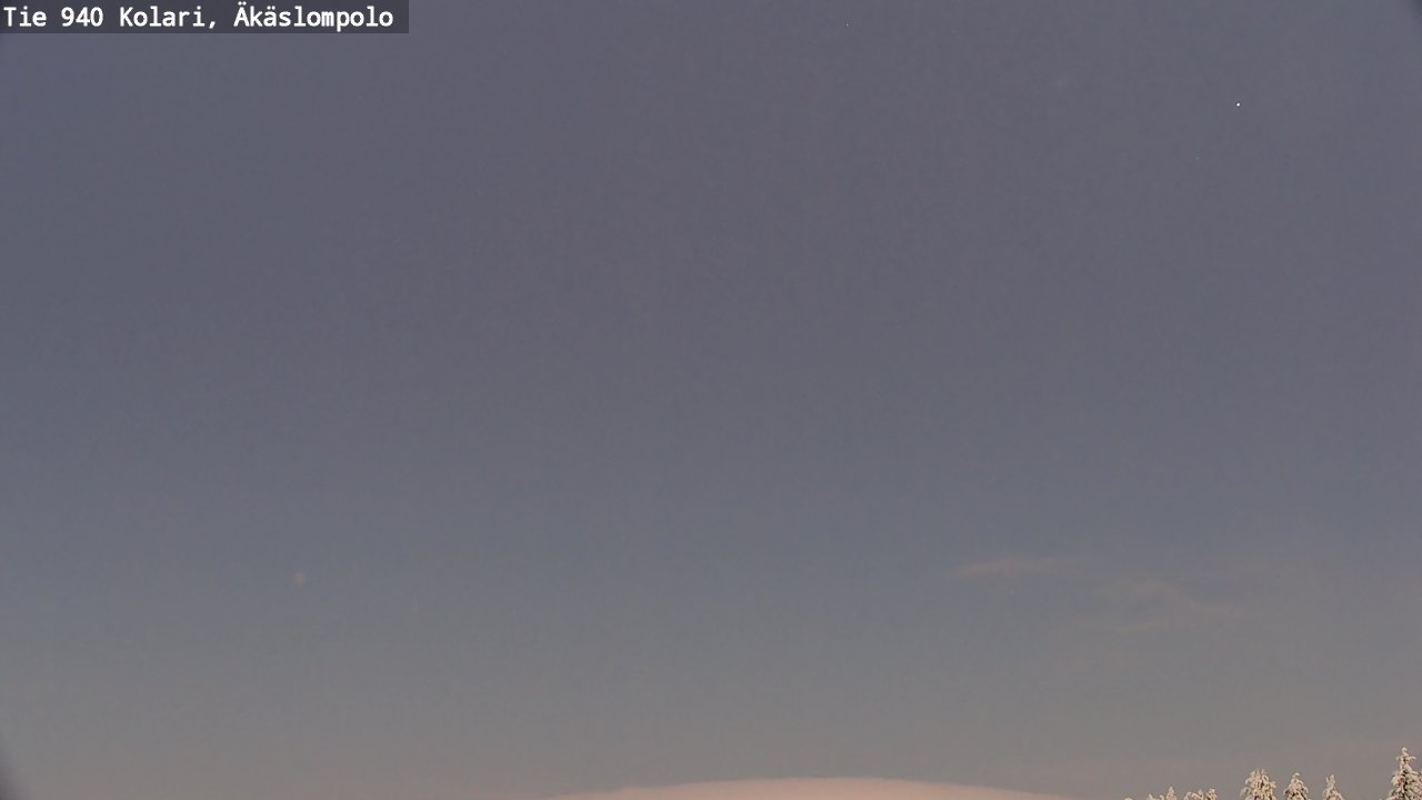 Weather Camera Image Road 940 Kolari, Äkäslompolo, Kolari, Lappi
