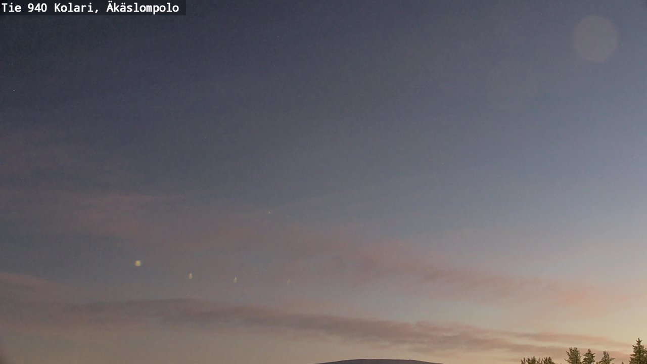 Weather Camera Image Väg 940 Kolari, Äkäslompolo, Kolari, Lappi