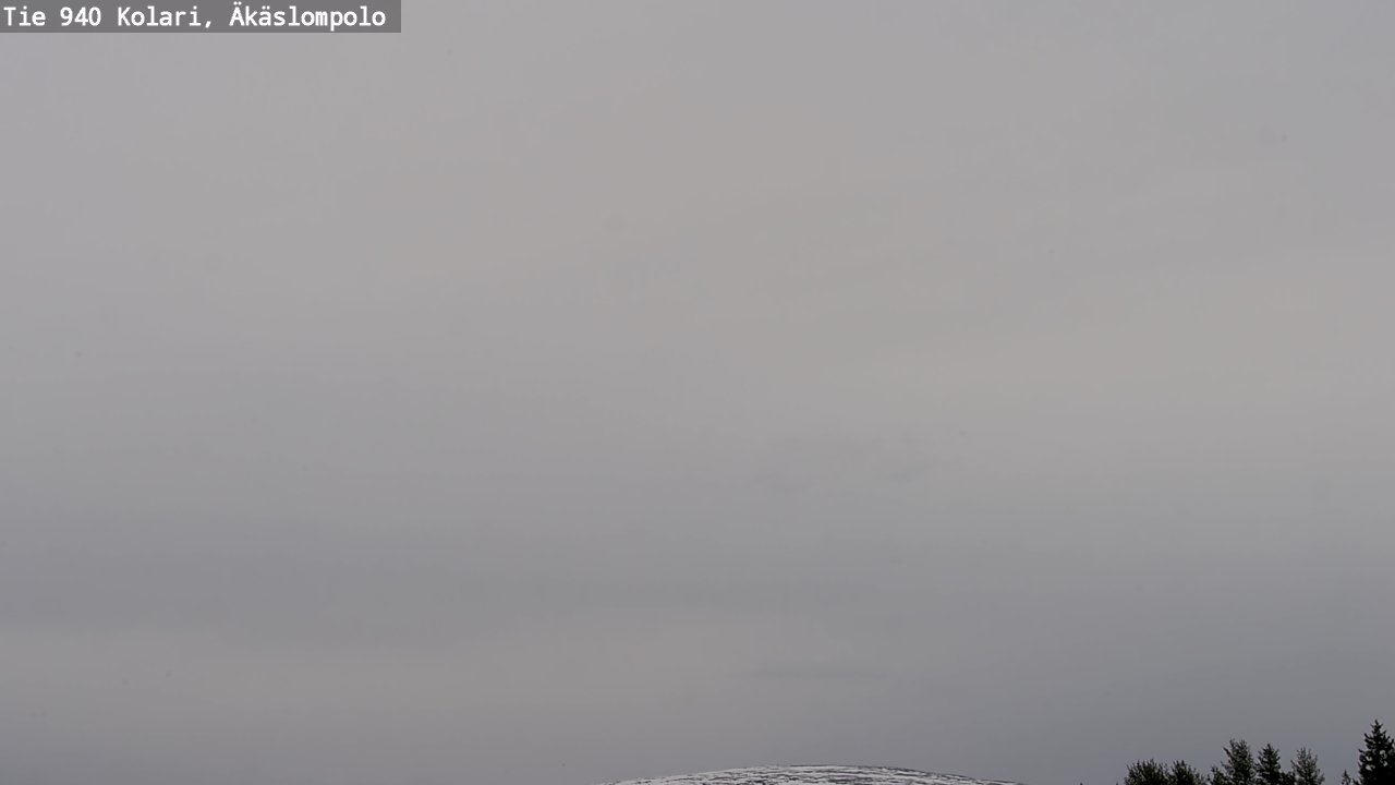 Weather Camera Image Väg 940 Kolari, Äkäslompolo, Kolari, Lappi